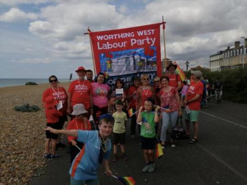 Worthing West CLP at Worthing Pride 2019