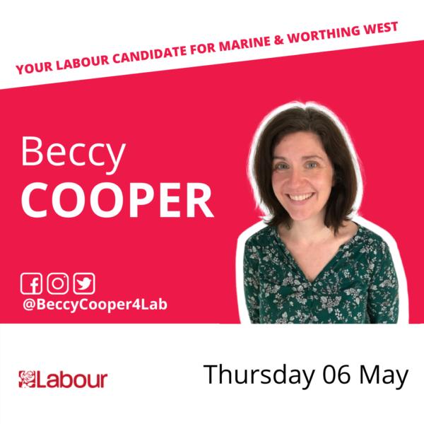 Beccy Cooper - Labour candidate for Marine and West Sussex County Council