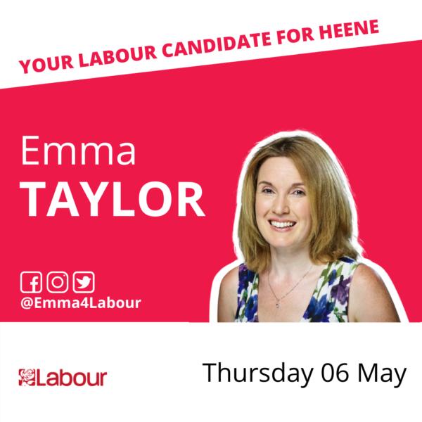 Emma Taylor - Labour candidate for Heene