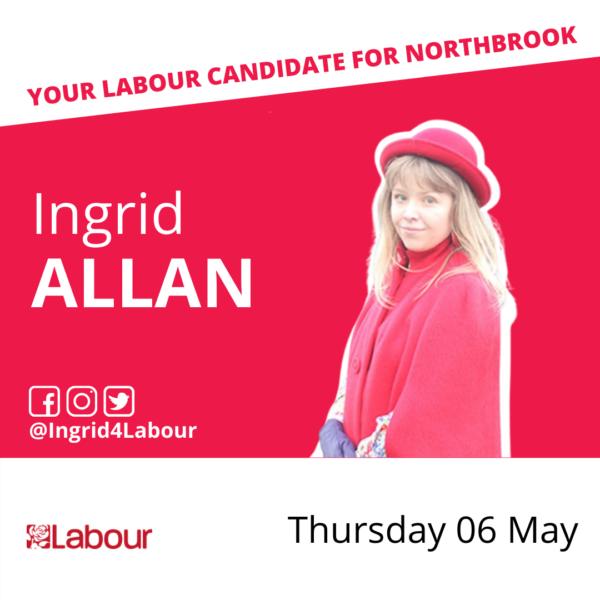 Ingrid Allan - Labour candidate for Northbrook