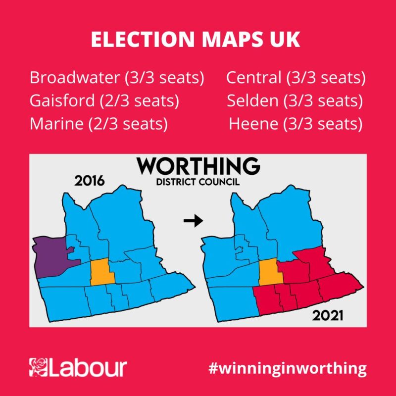 Worthing is going red