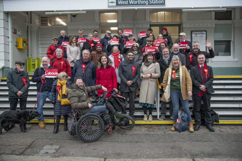 Shadow Ministers visit Worthing ahead of the May 2022 local elections