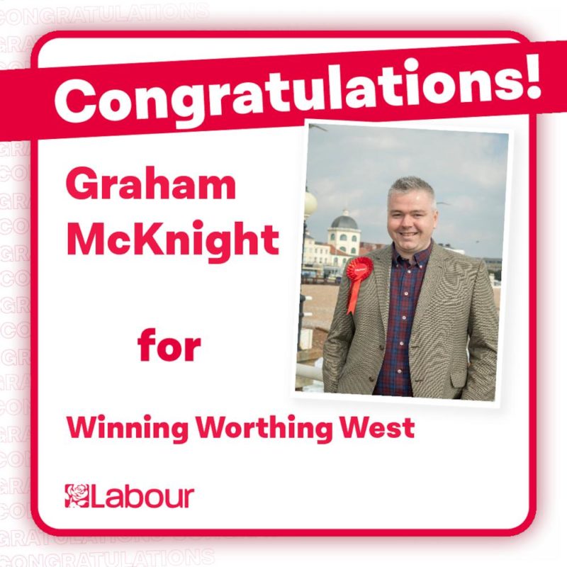 Graham McKnight wins in Worthing West